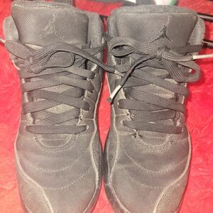 Jordan Black Kids High-Top Sneakers